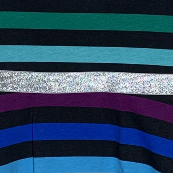 Lands End Multicolor Striped Skater Dress - Picture 3 of 7